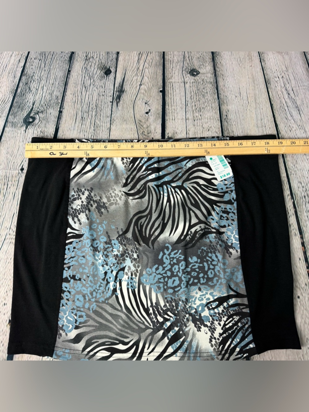 Y2K Leopard Zebra Snake Animal-Print Low Rise Mini Skirt Lightweight Stretchy 2X - Picture 5 of 8